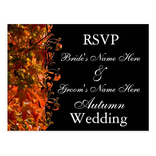 Fall Wedding Invitation Templates 4