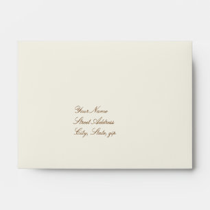 Fall Wedding Large RSVP Envelope