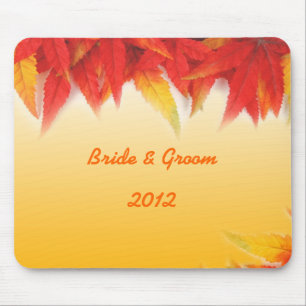 Fall wedding mouse pad