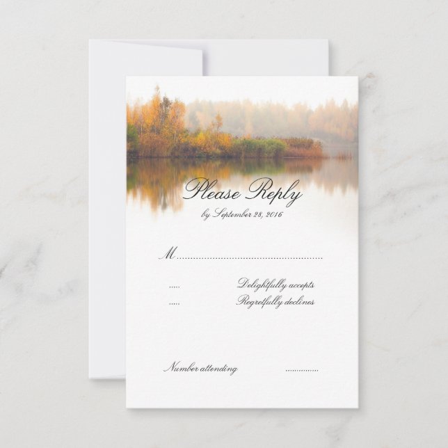 Fall Wedding RSVP (Front)