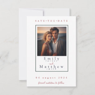 Fall Wedding Save the Date Card