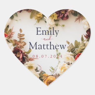 Fall Wedding Sticker