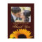 Fall wedding Thank You Post Card (yellow back)