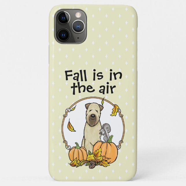 Fall Wheaten Terrier (wheaten 1b2) Pumpkins Cute Case-Mate iPhone Case (Back)