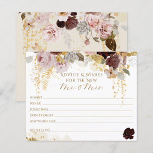 Fall Wildflower Gold Floral Bridal Shower
