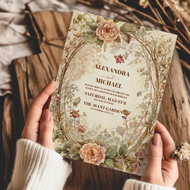 Fall Wildflowers Floral Wedding Invitation (Creator Uploaded)