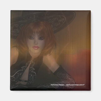 Fall Witch Design 1 Magnet
