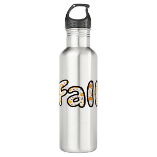 Fall with Pumpkin Background Autumn Season Printab 710 Ml Water Bottle
