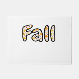 Fall with Pumpkin Background Autumn Season Printab Doormat