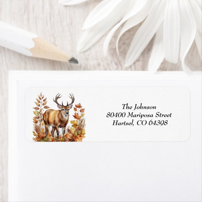 Fall Woodland Deer Animal Forest Baby Shower  (Insitu)