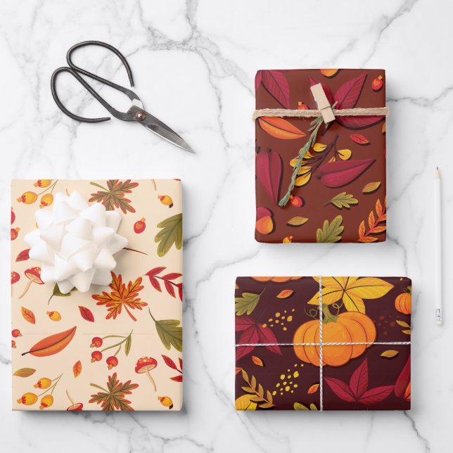 Fall wrapping paper  (Front)