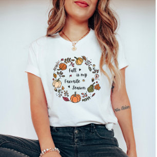 Fall Wreath Quote- Fall is my favourite season T-Shirt