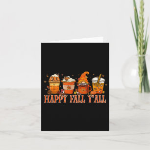 Fall Y'all Gnome Halloween  Card