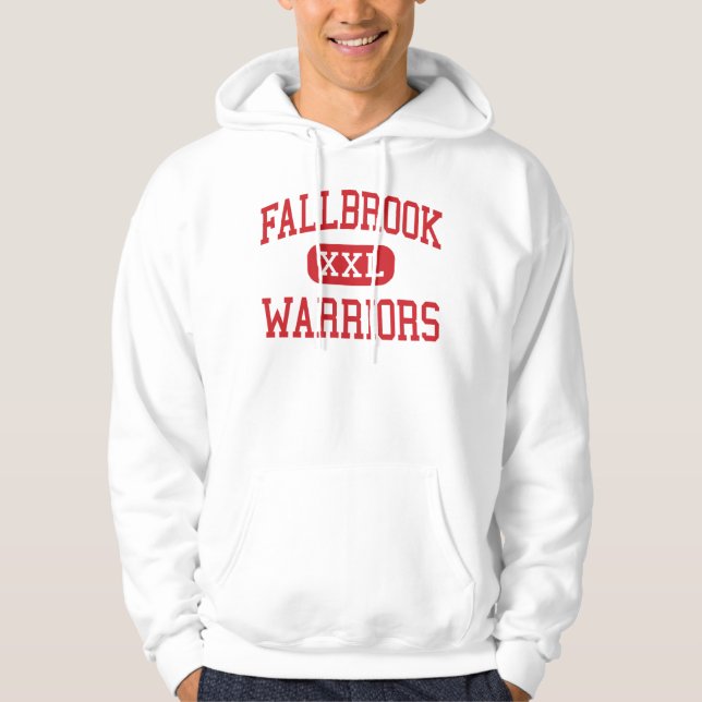 Fallbrook - Warriors - High - Fallbrook California Hoodie (Front)