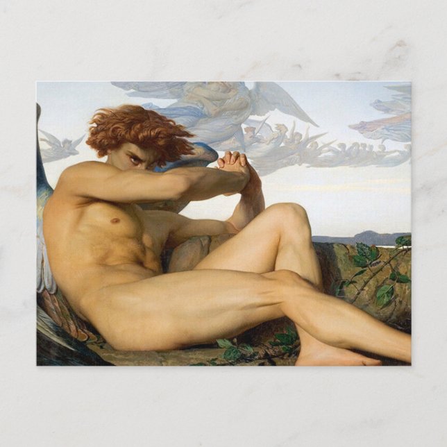 Fallen Angel Alexandre Cabanel Original Postcard (Front)