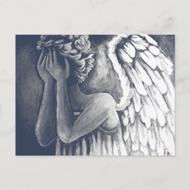 Fallen, Angel Art Postcard (Front)