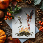 Fallen Angel Demon Devil Halloween Postcard<br><div class="desc">This design may be personalized by choosing the Edit Design option. You may also transfer onto other items. Contact me at colorflowcreations@gmail.com or use the chat option at the top of the page if you wish to have this design on another product or need assistance with this design. See more...</div>