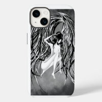 Fallen Angel Grey Monochrome