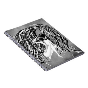 Fallen Angel grey  Notebook