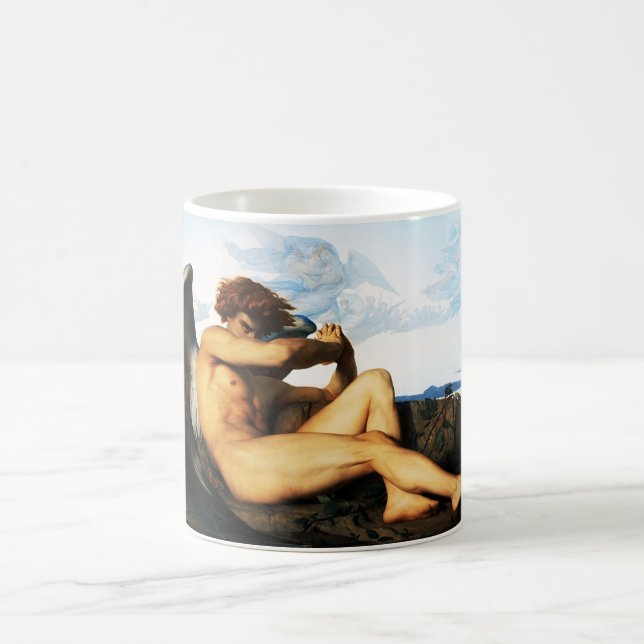 Fallen Angel painting by Alexandre Cabanel  Coffee Mug (Center)