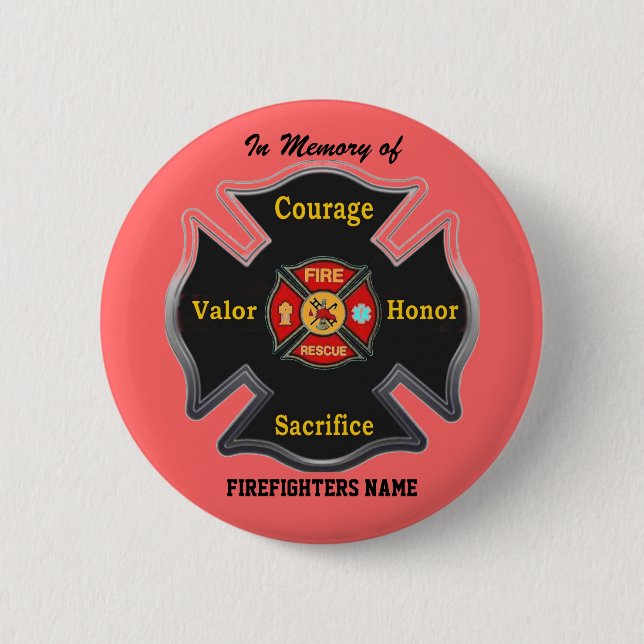 FALLEN BUT NOT FORGOTTEN 2 INCH ROUND BUTTON (Front)