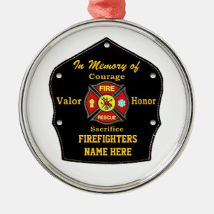 FALLEN BUT NOT FORGOTTEN METAL ORNAMENT