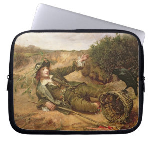 Fallen by the Wayside, 1886 (oil on canvas) Laptop Sleeve