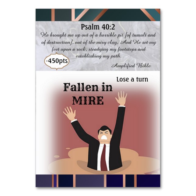 Fallen in Mire Game Card (Back)