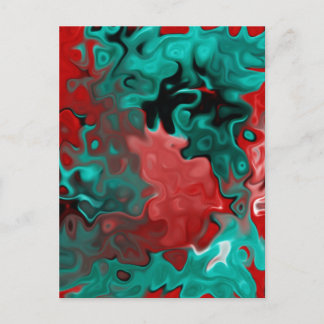 Fallen into Abstract Postcard