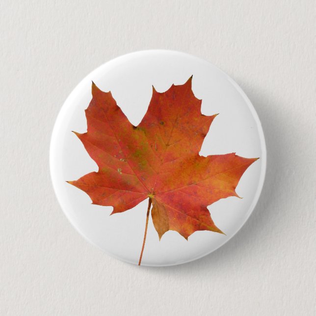 Fallen Leaf 01 2 Inch Round Button (Front)