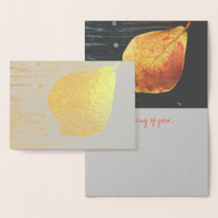 Fallen Leaf Foil Card
