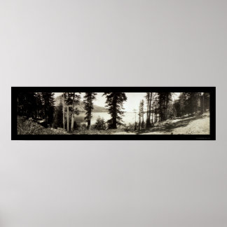 Fallen Leaf Lake Photo 1906 Poster