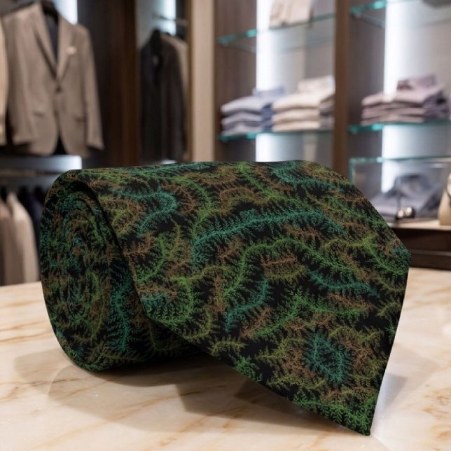 Fallen Leafy Repeating Pattern With Fall Colours Tie (Creator Uploaded)
