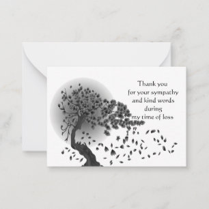 Fallen Leaves Thank You Card