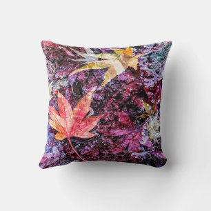 Fallen Leaves Throw Pillow