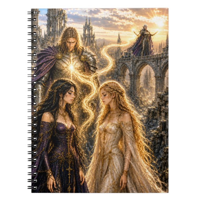 Fallen Paladin Between Devotion and Desire Notebook (Front)
