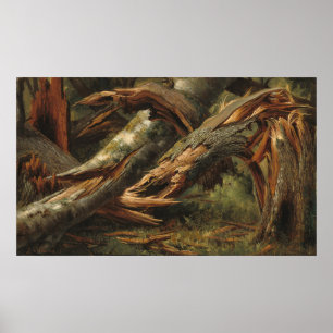 Fallen Tree - Alexandre Calame Fine Art Poster
