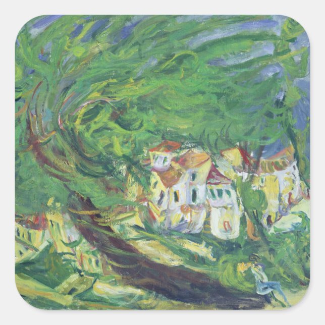 Fallen Tree, c.1922-23 Square Sticker (Front)