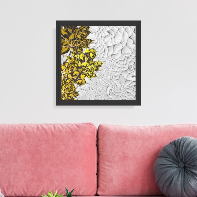 Fallind leaves canvas print (Insitu(LivingRoom))