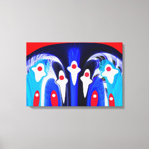 Falling angels art canvas print