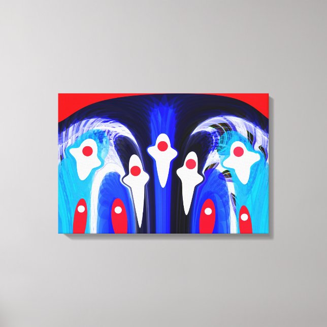 Falling angels art canvas print (Front)