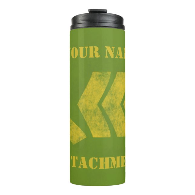 Falling Chevrons Thermal Tumbler (Front)