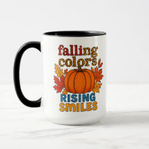 Falling Colours Rising Smiles Autumn Quote