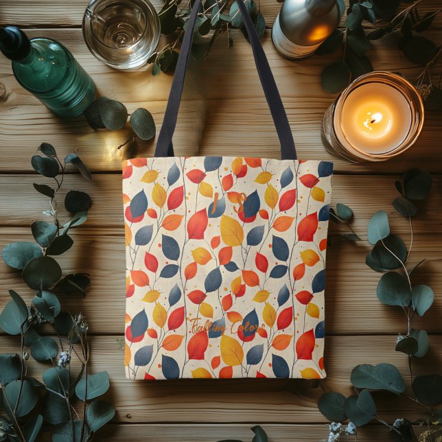 Falling Colours Tote with Vibrant Autumn Leaves Bag (Creator Uploaded)