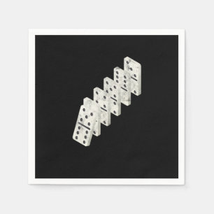 Falling Dominoes Tiles Puzzler Game Play Gift Napkin