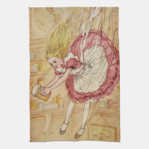 Falling Down the Rabbit Hole Kitchen Towel