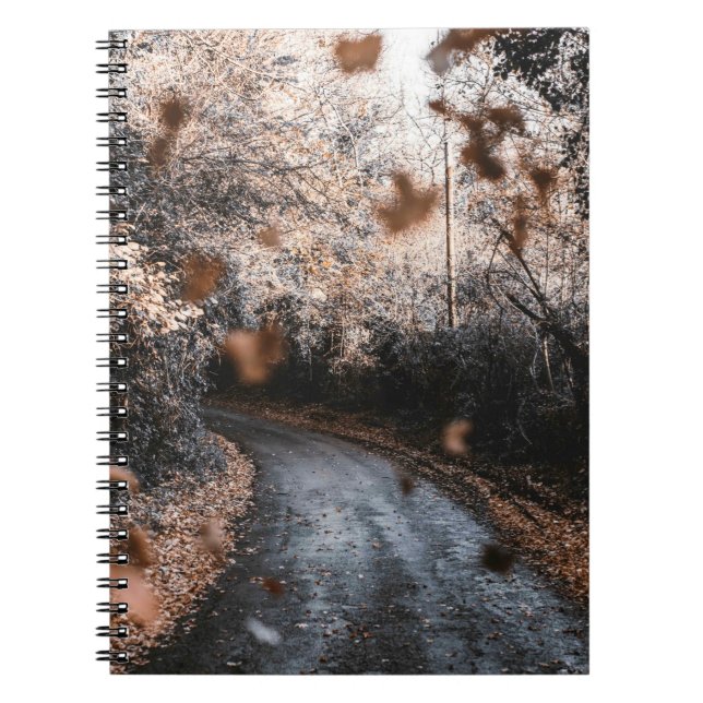 FALLING DRIED LEAVES NOTEBOOK (Front)