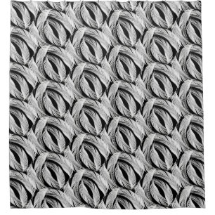 Falling Feathers In Black And White 