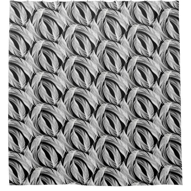 Falling Feathers In Black And White  (Front)