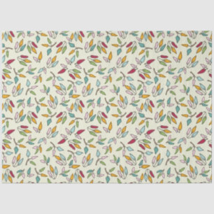 Falling Ficus Leaves Tissue Paper